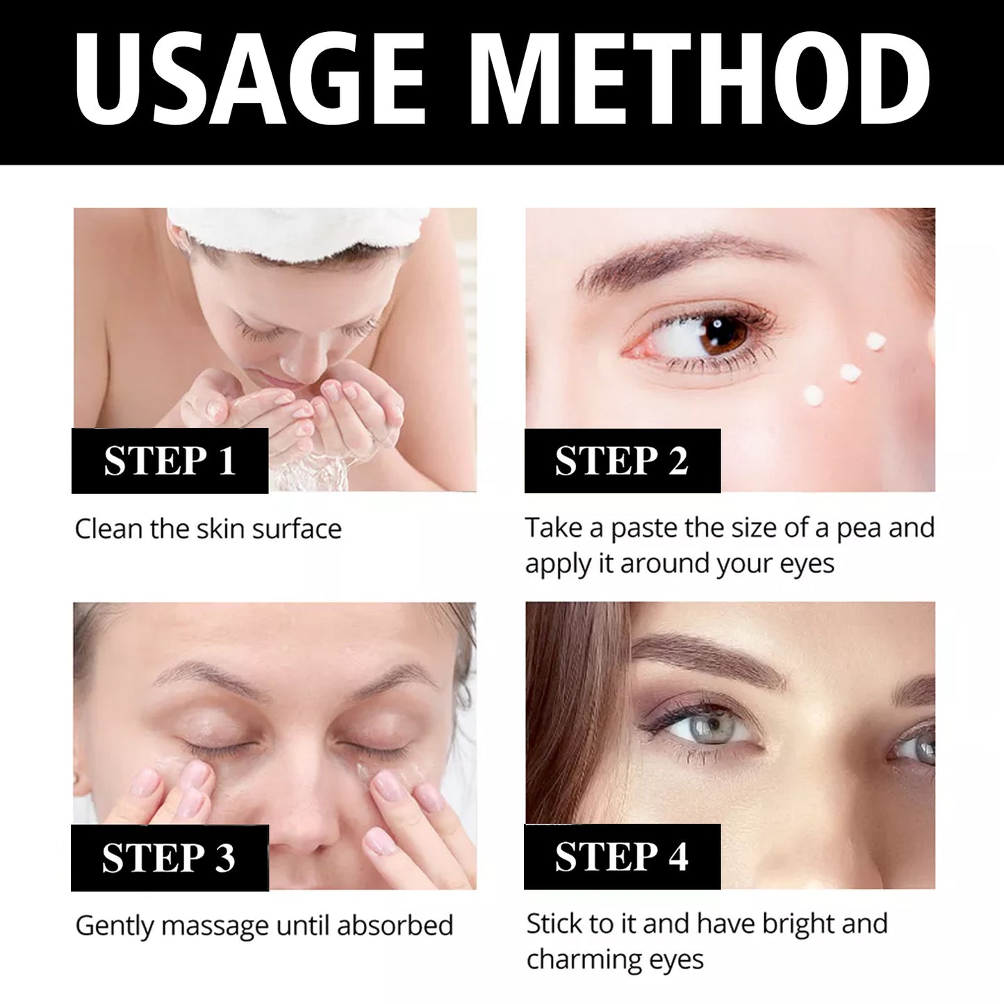 USA ONLY: EELHOE Eye Firming And Lifting Cream Reduces Fine Lines And Wrinkles, Firming And Moisturizing Skin, Hydrating And Anti-wrinkle Eye Cream