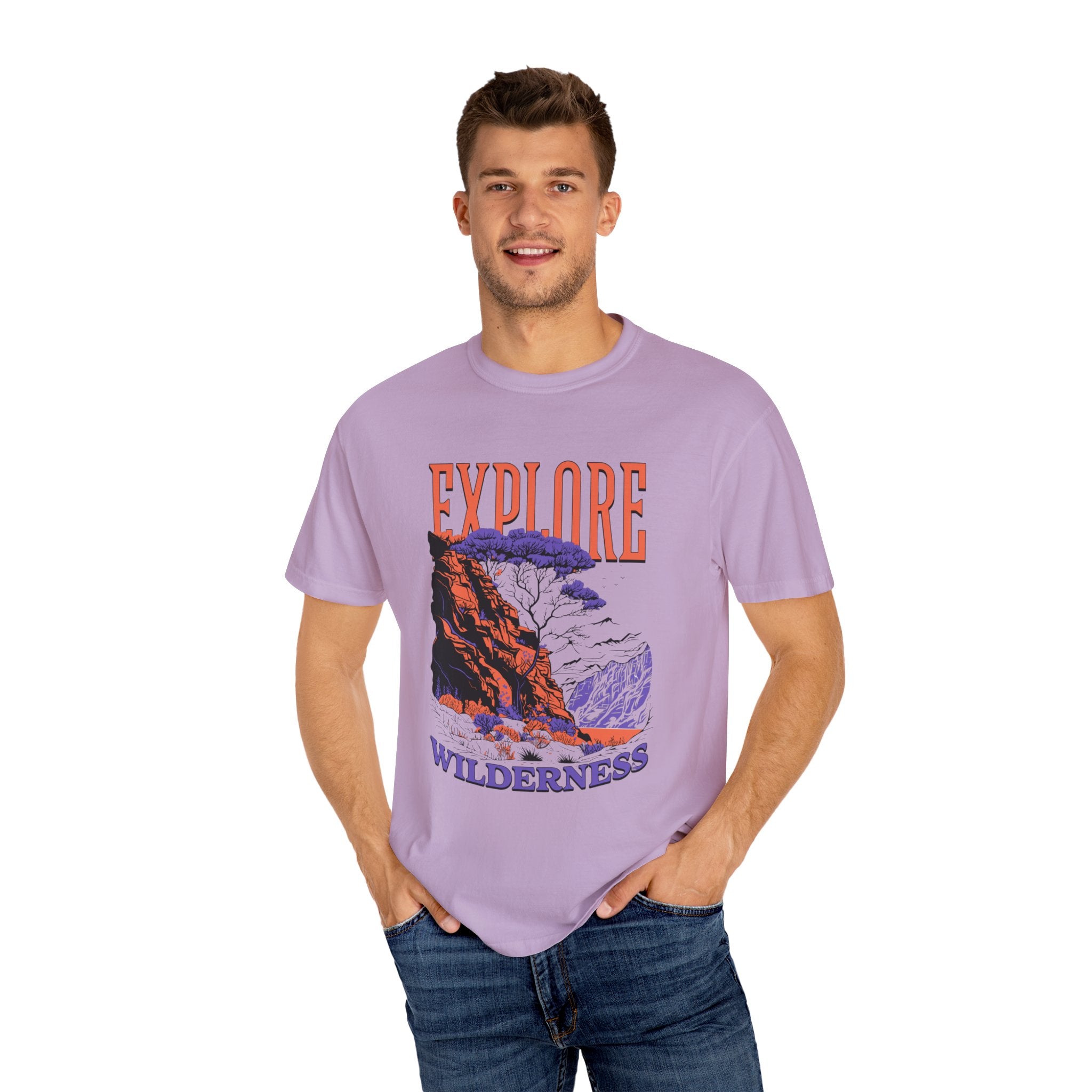 Explore Wilderness Unisex Garment-Dyed T-Shirt | Adventure Apparel