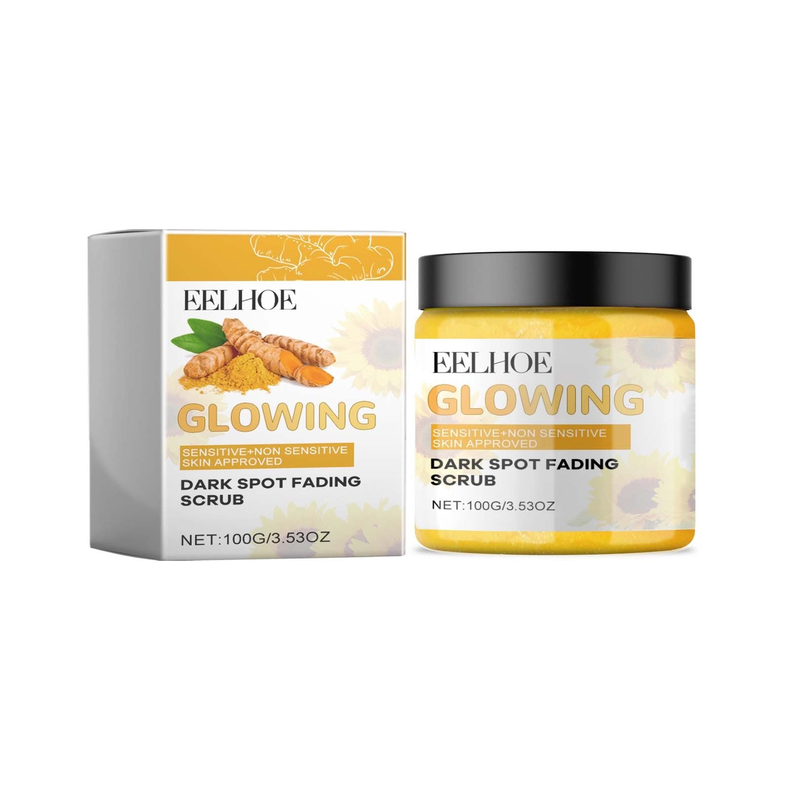 USA ONLY: Eelhoe Turmeric Exfoliating Facial Scrub For Deep Cleansing Of Delicate Pores And Beauty Cleansing Treatment