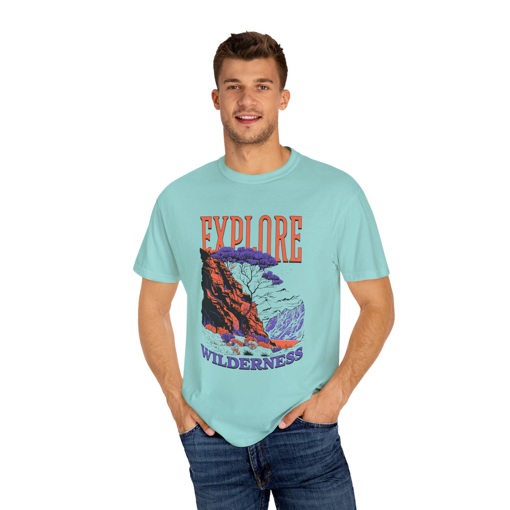 Explore Wilderness Unisex Garment-Dyed T-Shirt | Adventure Apparel