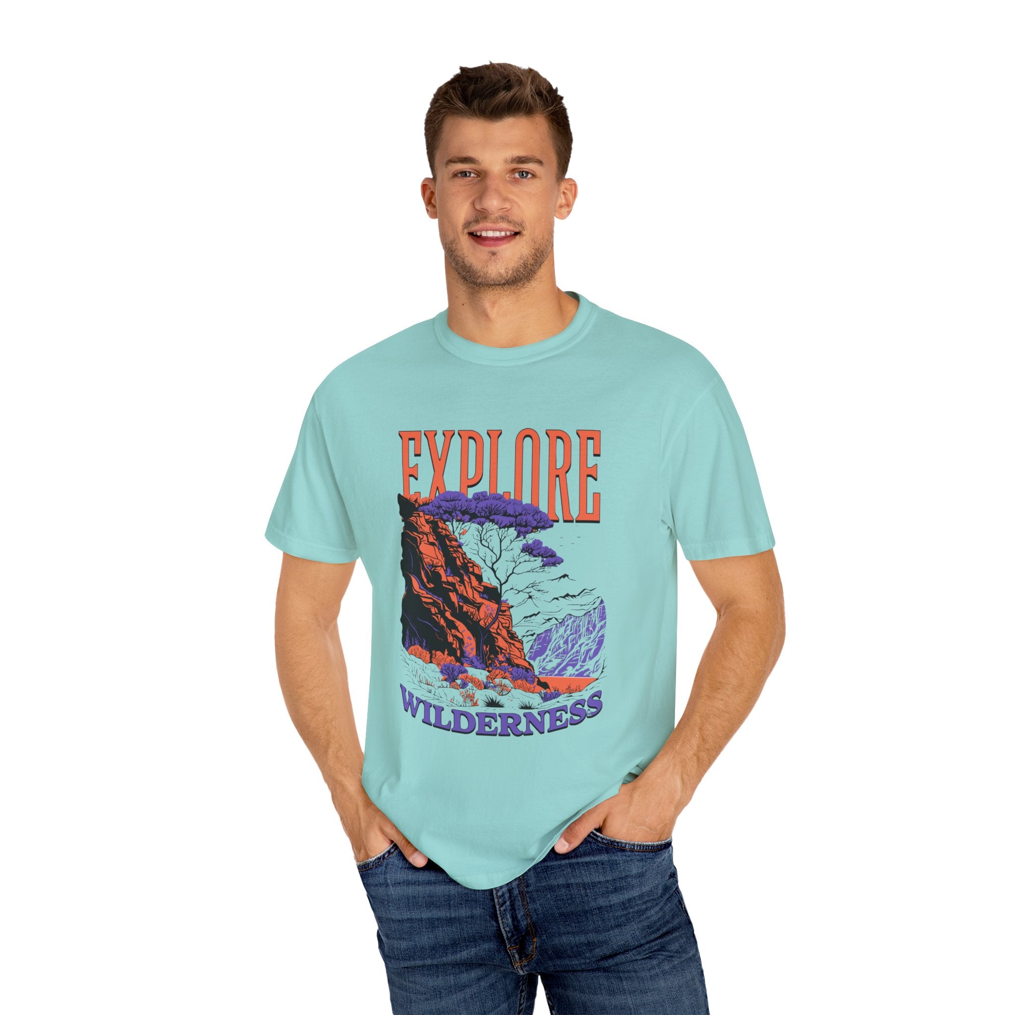 Explore Wilderness Unisex Garment-Dyed T-Shirt | Adventure Apparel