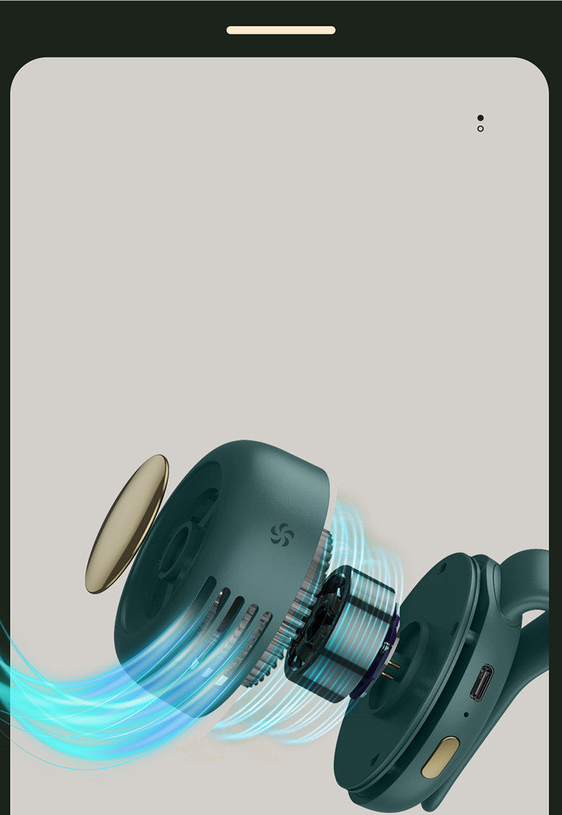 New Waist Hanging Small Whirlwind Fan, ChillLoop – Bladeless Cool in Your Pocket