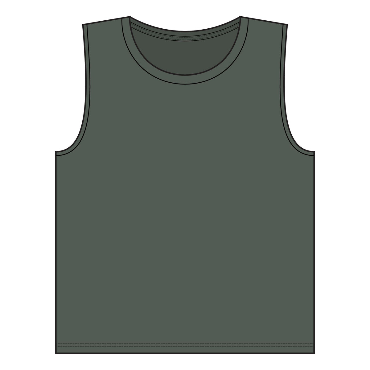 RiseFits Women's Muscle Tank — Gold RF Logo Athletic Tank Top