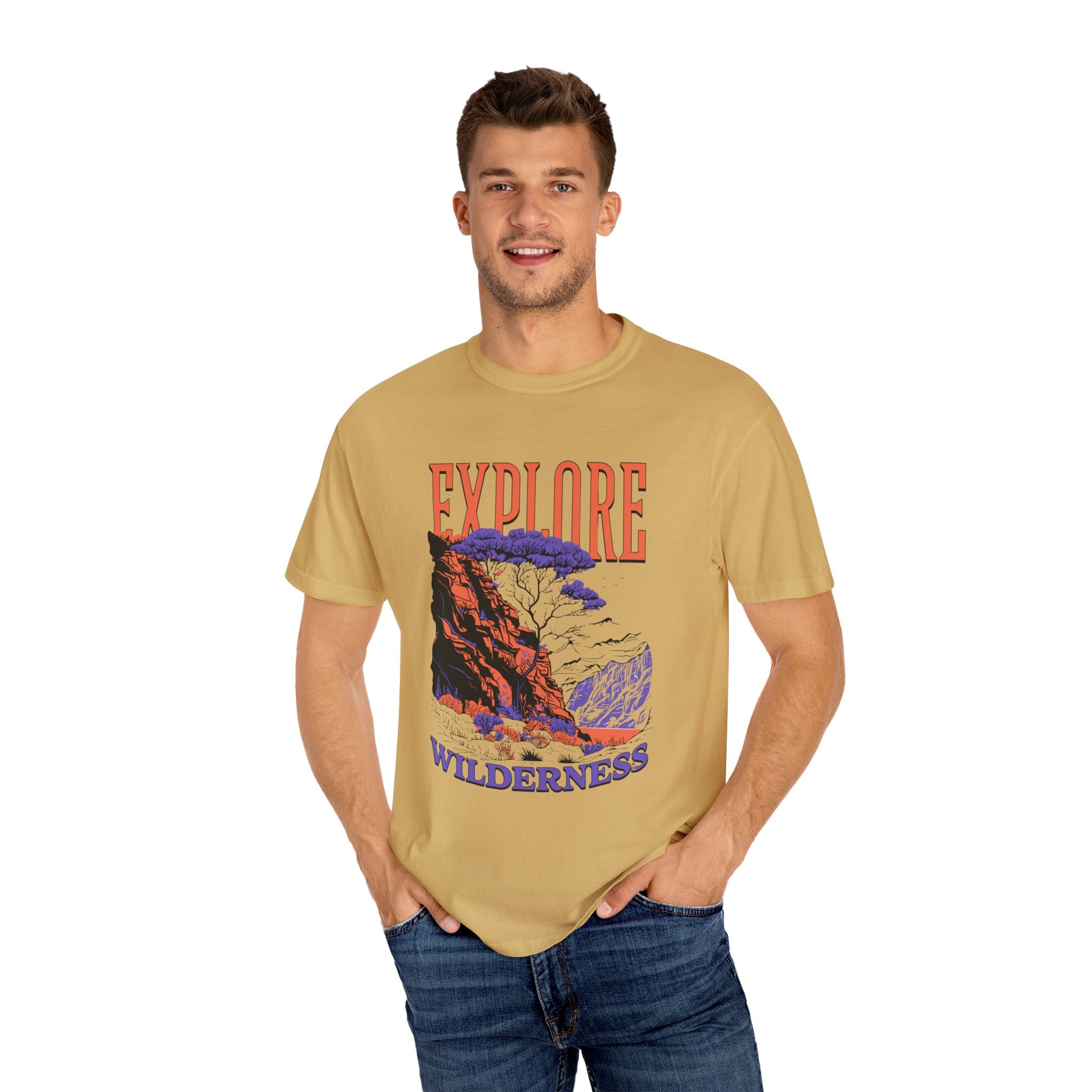 Explore Wilderness Unisex Garment-Dyed T-Shirt | Adventure Apparel