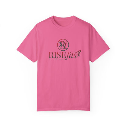 Unisex Garment-Dyed T-Shirt - RISEfits "Strive Stronger" Motivational Tee