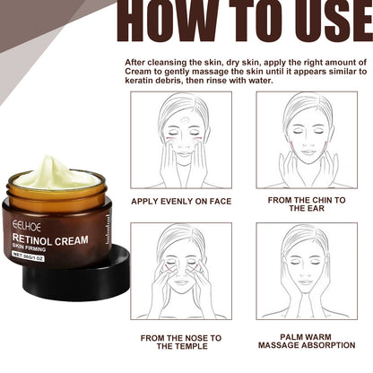 USA ONLY: EELHOE Retinol Cream, Anti-Aging Firming Brightening Moisturizing Facial Skin Care Cream- Buy 2 get 1 Free