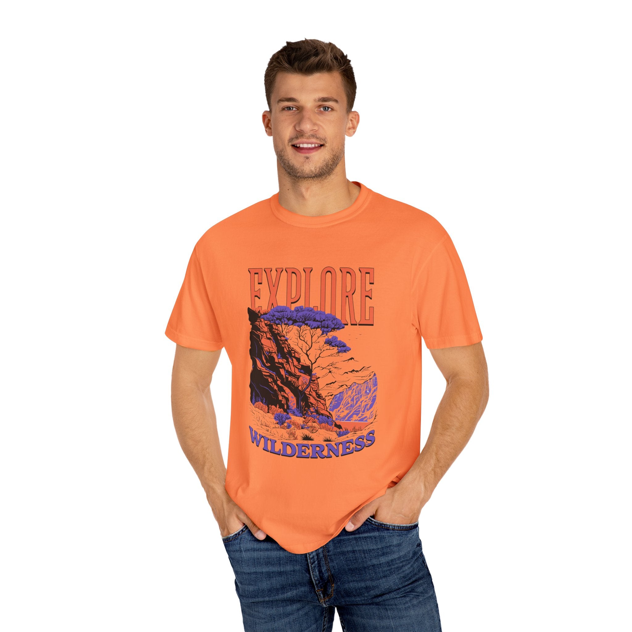 Explore Wilderness Unisex Garment-Dyed T-Shirt | Adventure Apparel
