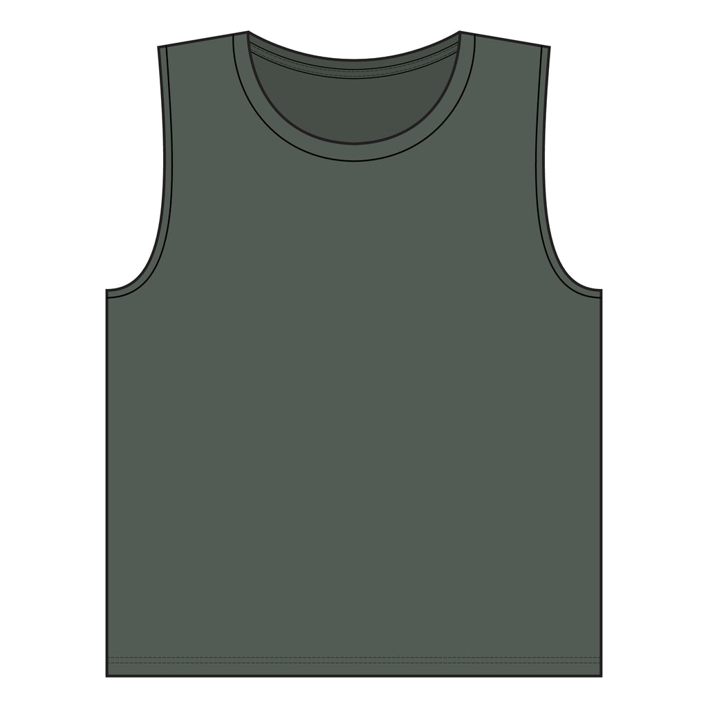 RiseFits Women's Muscle Tank — Gold RF Logo Athletic Tank Top