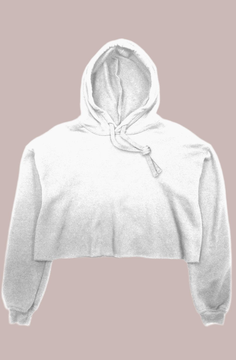 crop fleece hoodie