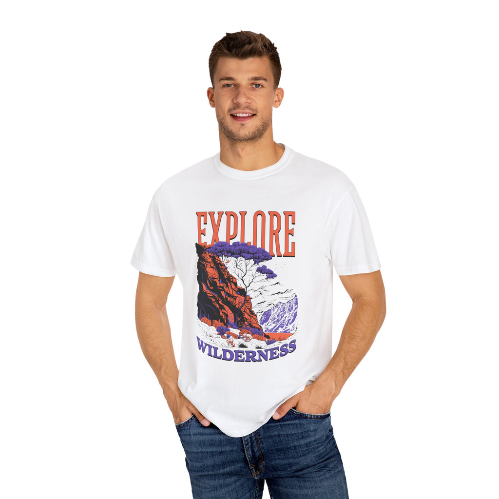 Explore Wilderness Unisex Garment-Dyed T-Shirt | Adventure Apparel