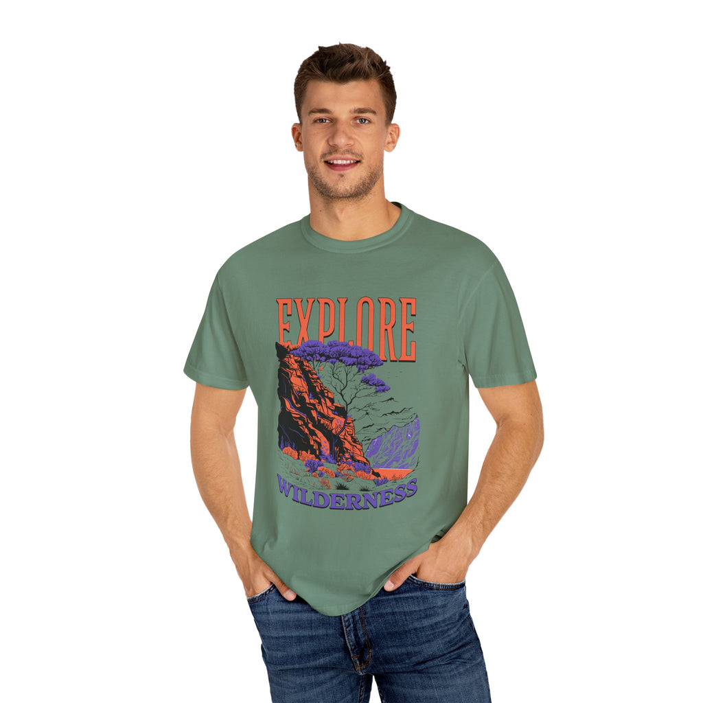 Explore Wilderness Unisex Garment-Dyed T-Shirt | Adventure Apparel