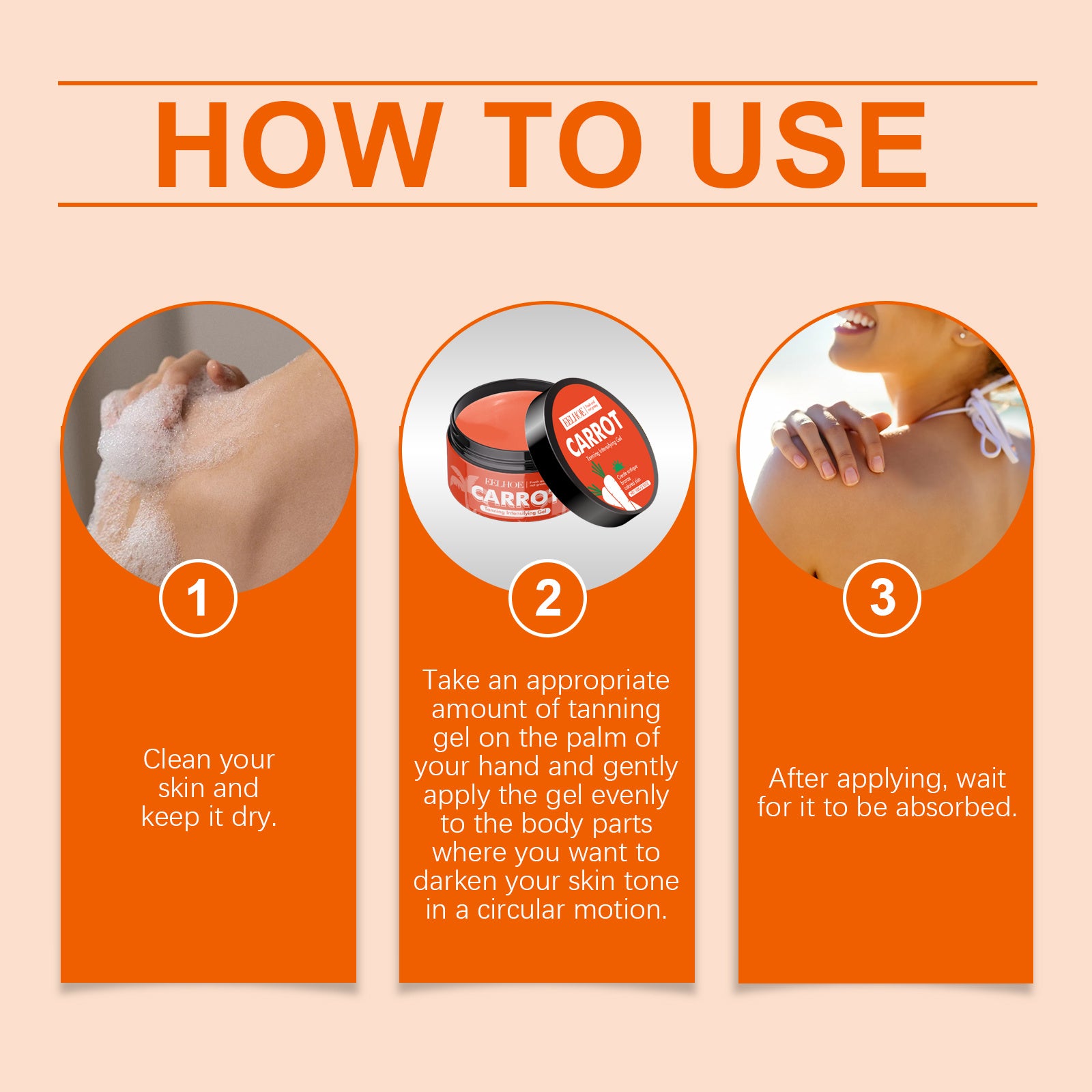 USA ONLY: Eelhoe Carrot Black Gel Equalizes Skin Tone And Creates A Healthy Cream For Wheat Skin