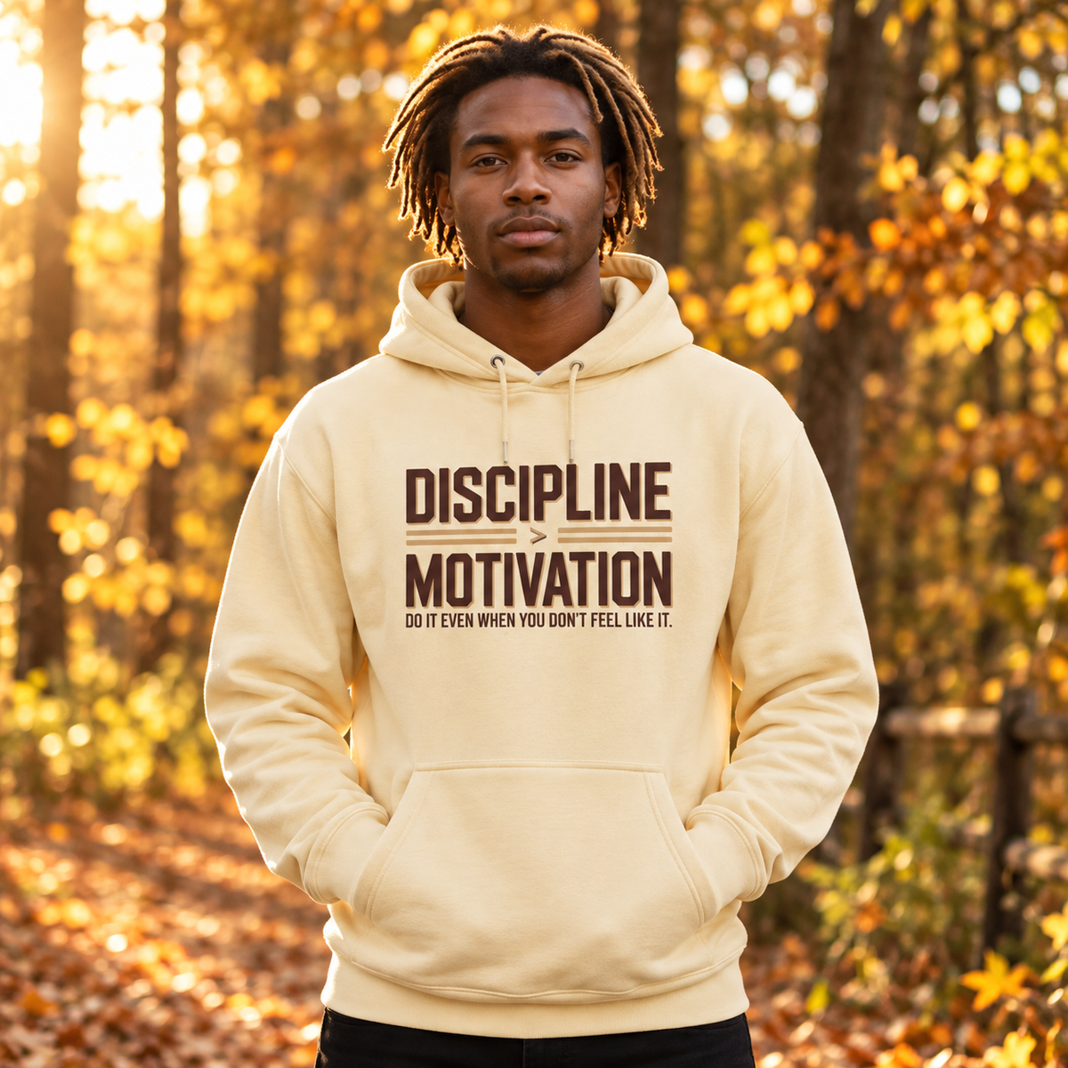 Discipline Over Motivation Premium Unisex Hoodie