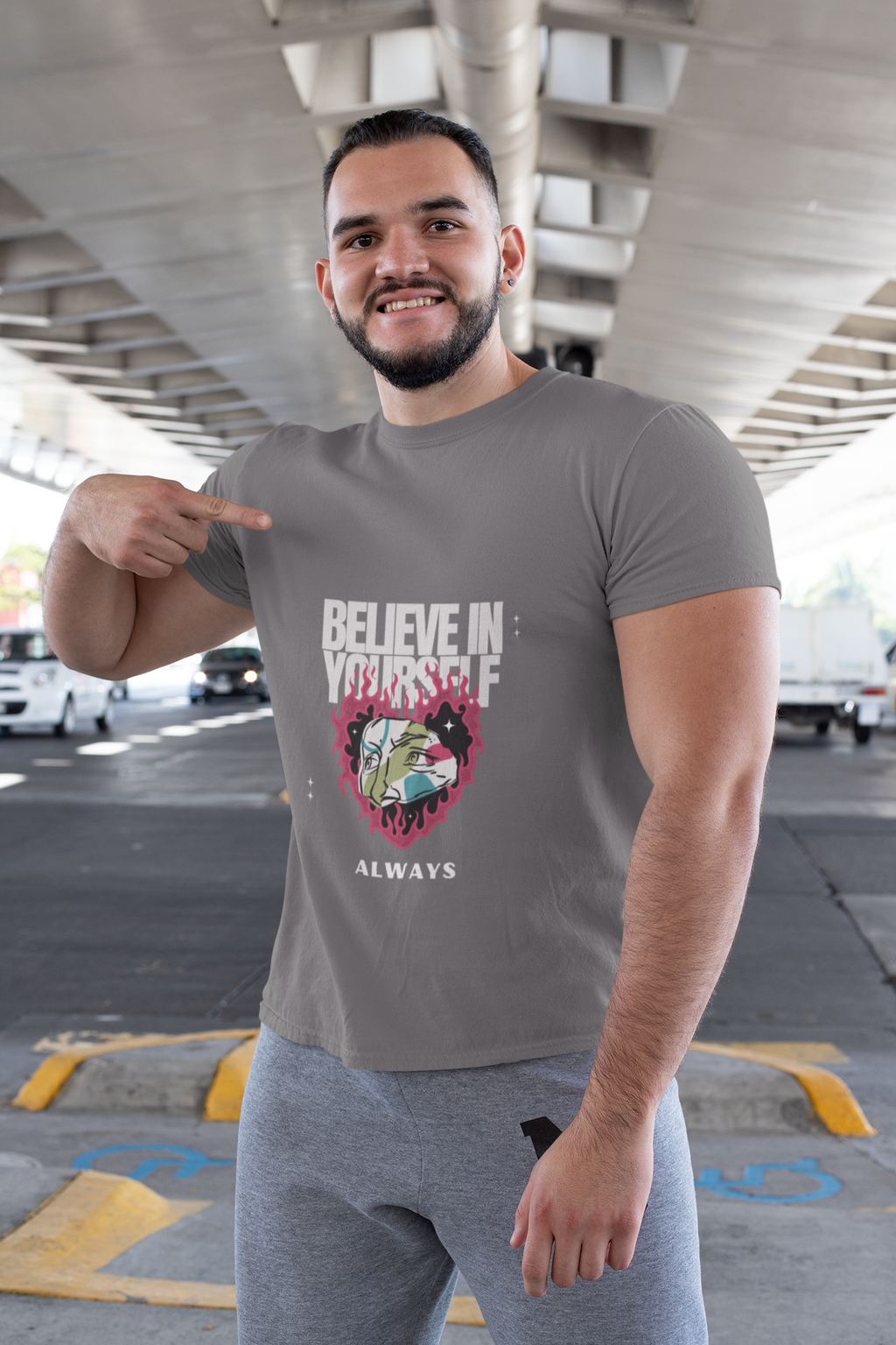 Sport-Tek Competitor Tee Believe in yourself always - Motivation