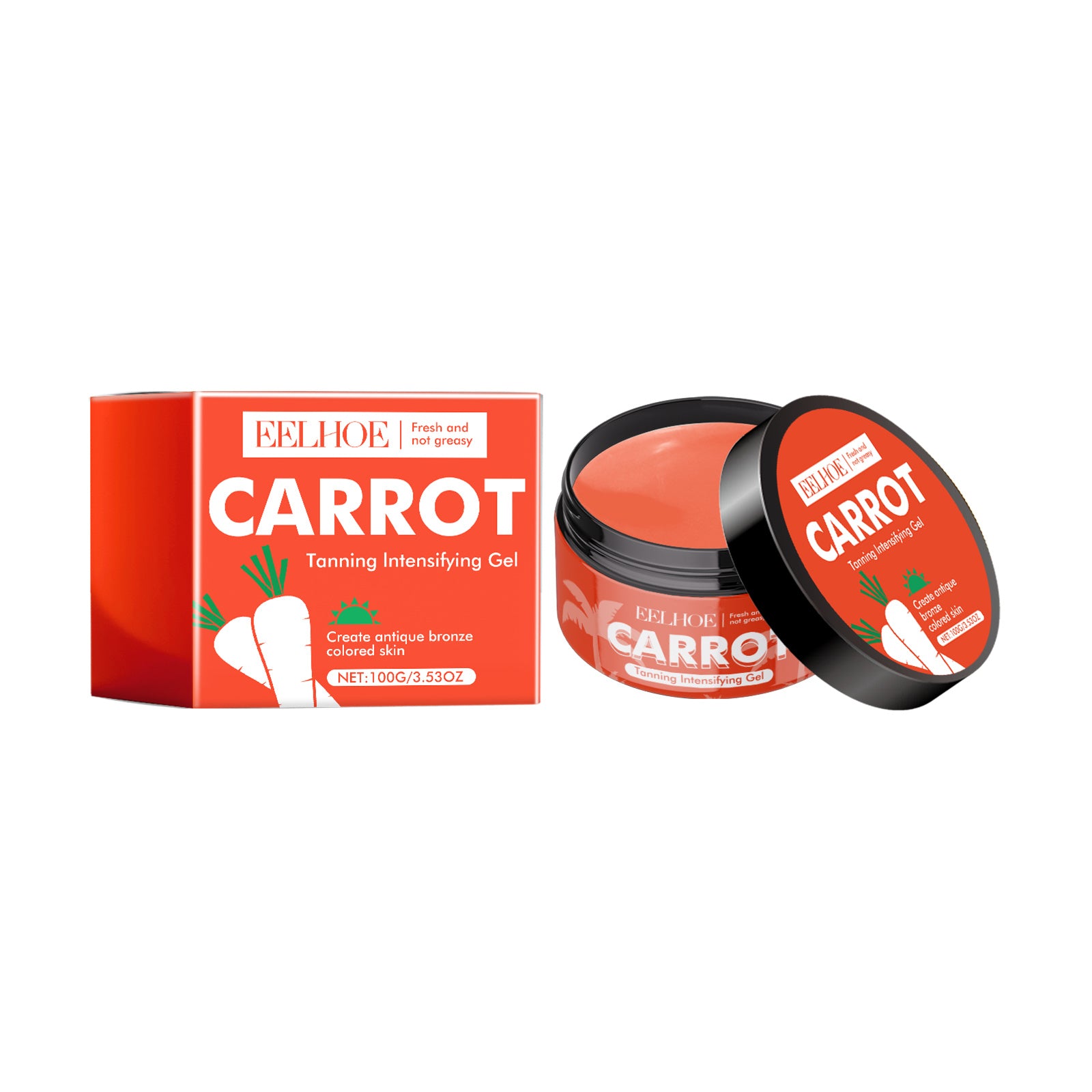 USA ONLY: Eelhoe Carrot Black Gel Equalizes Skin Tone And Creates A Healthy Cream For Wheat Skin
