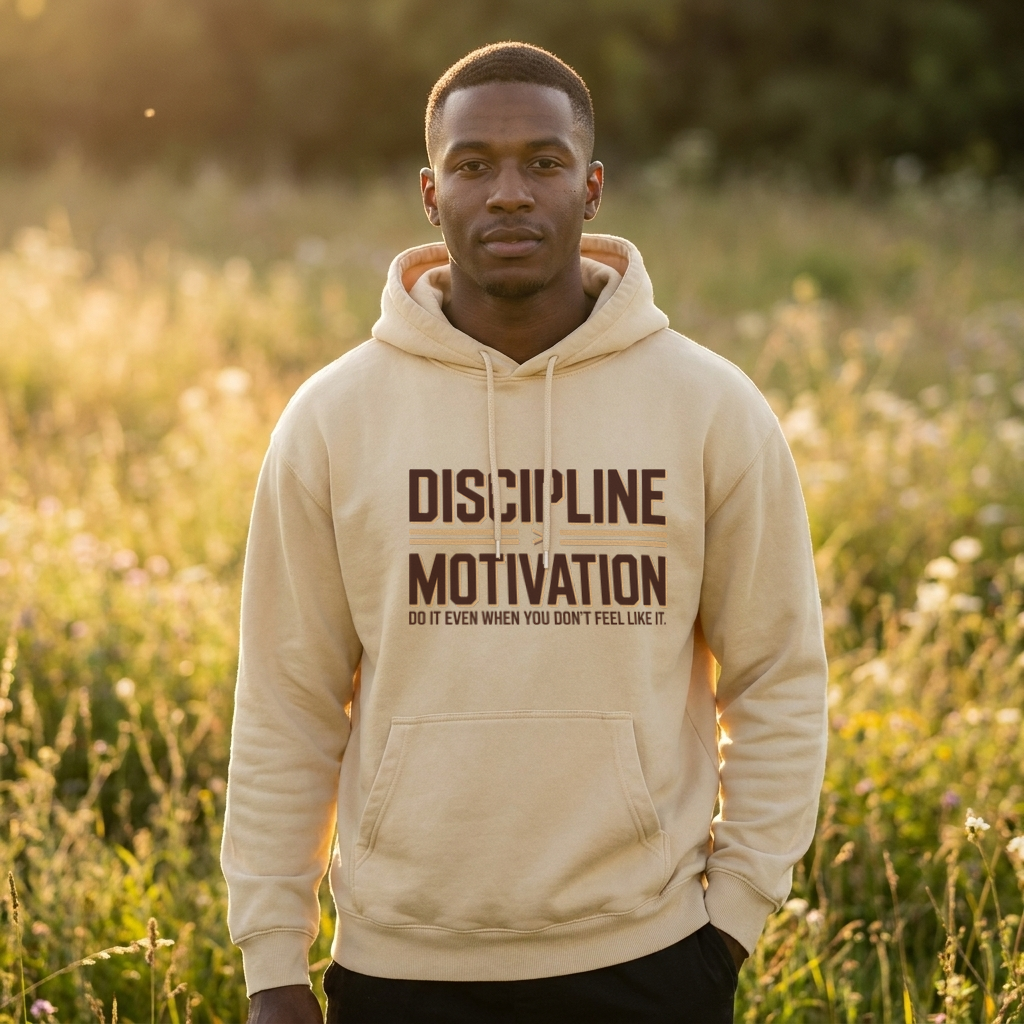Discipline Over Motivation Premium Unisex Hoodie