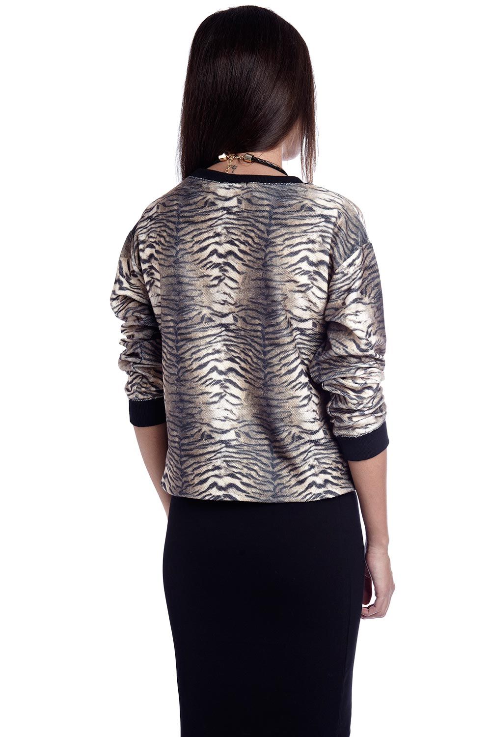 Sweatshirt With the Tiger Fashion Girl