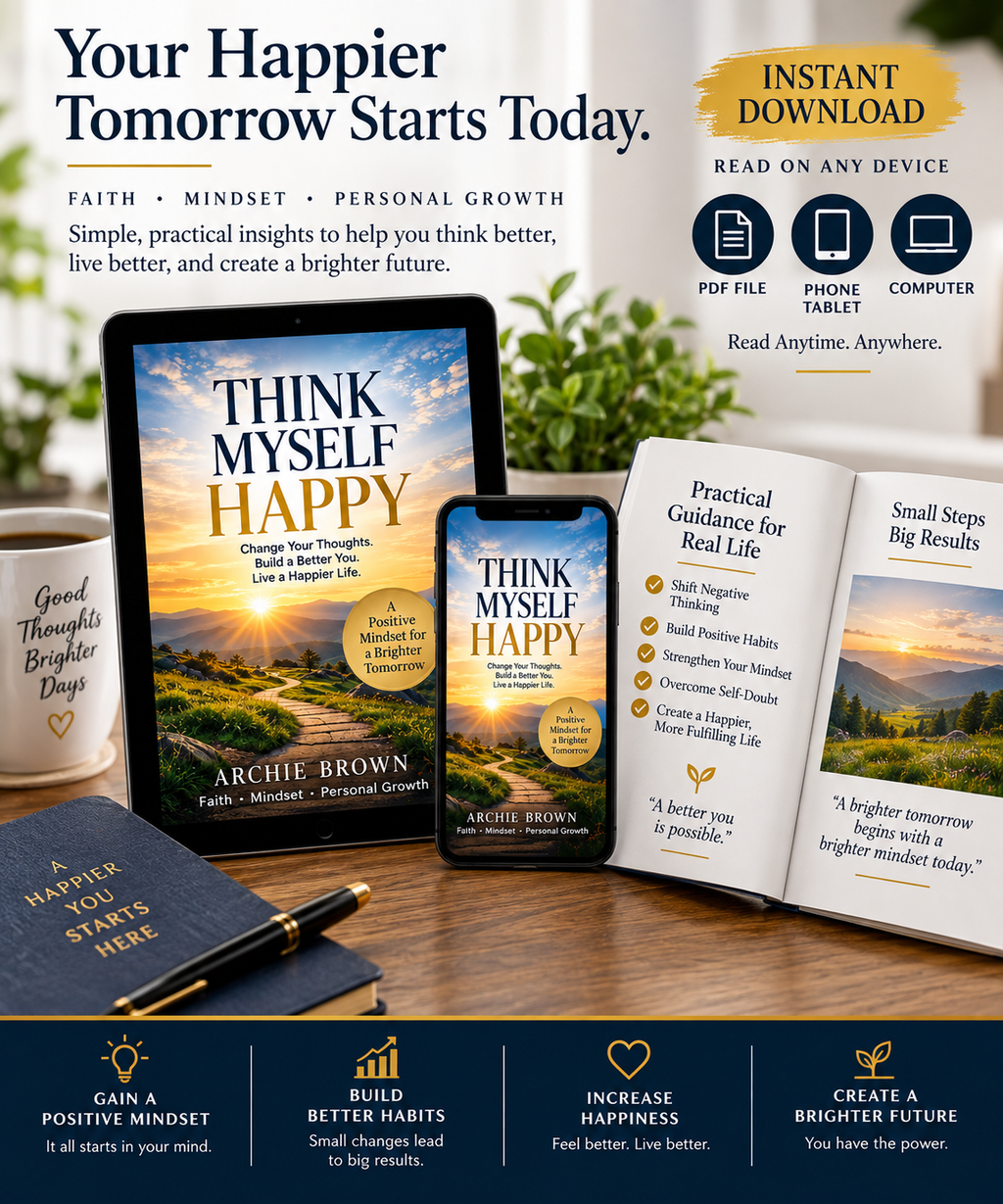 Think Myself Happy: Mastering Your Thoughts Through Faith, Discipline, and Perspective